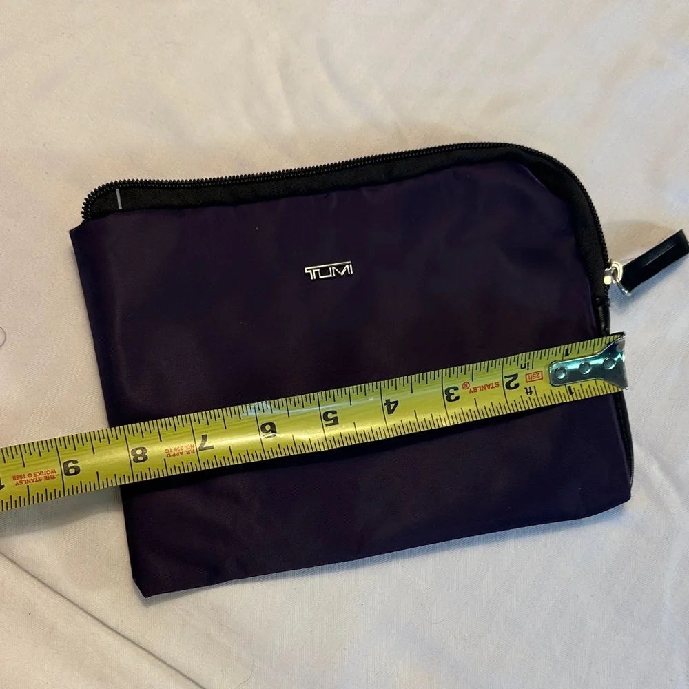 Tumi Purple Nylon Toiletry Pouch for Men